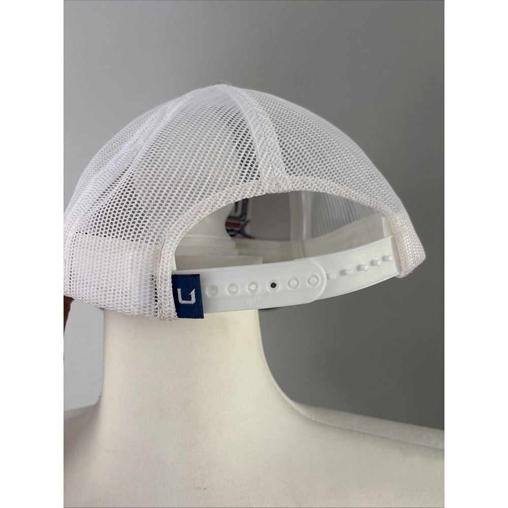 Huk Trophy Flag Trucker Hat Light Grey Mens One Size - Picture 4 of 6